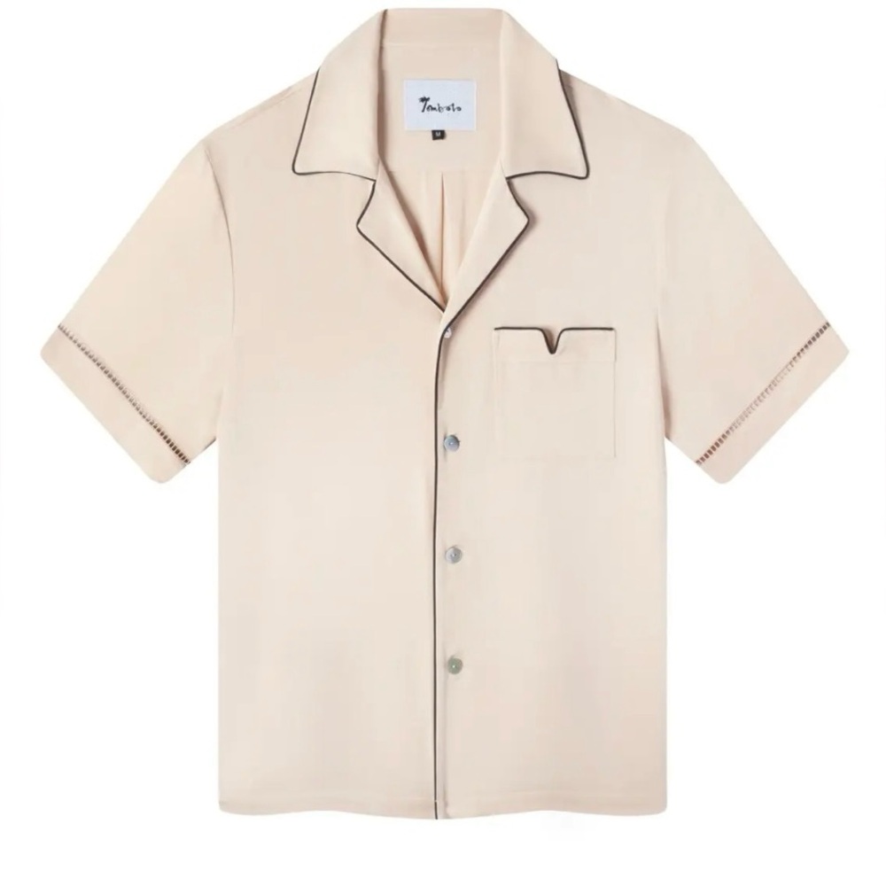 Tombolo Cabrisa Short Sleeve Button-Up Shirt Size XS